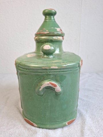 PTMD (Pot en Mand) - dekselvaas - Terracotta - stoere, Antiek en Kunst