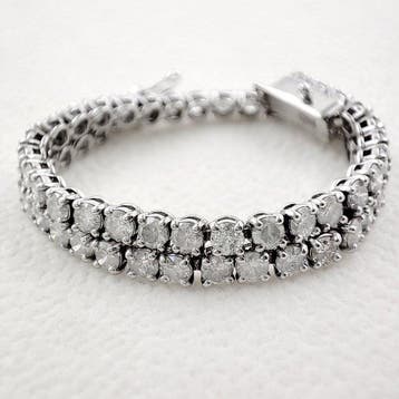Sans prix de réserve - Bracelet - 14 carats Or blanc -, Handtassen en Accessoires