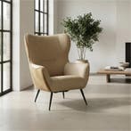 Leren fauteuil Flair Duo, Huis en Inrichting, Fauteuils, Eigentijds, Modern, Retro, Romantisch, Nieuw, Ophalen of Verzenden, 75 tot 100 cm