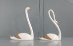 Beeld, Elegante Zwanen Set - 34.3 cm - Keramiek, Antiek en Kunst