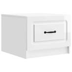 vidaXL Salontafel met lade Hoogglans Wit 49 x 50 x 37 cm, Verzenden, Nieuw