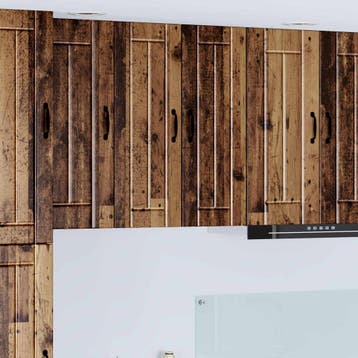 vidaXL Wandkast LUCCA 2 st Oud hout Bewerkt hout, Verzenden, Nieuw