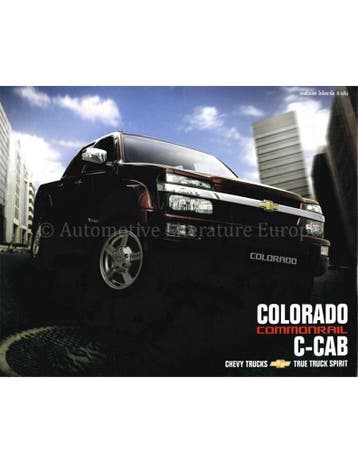 2004 CHEVROLET COLORADO COMMONRAIL C-CAB BROCHURE THAIS, Nieuw