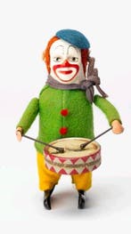Schuco - Speelgoed Zeldzame Schuco Solisto Trommelende Clown, Antiek en Kunst