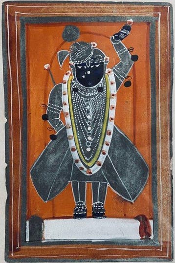 Paar miniaturen uit Rajasthan – School van Nathdwara - India