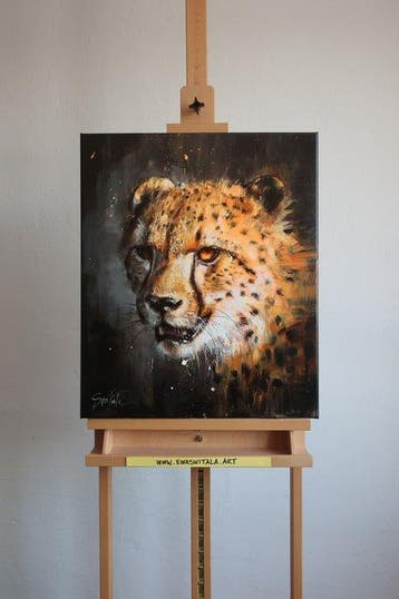 Ewa Switala - Cheetah, Antiek en Kunst