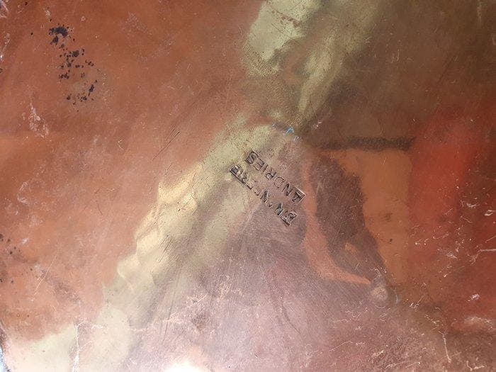 Vuurpot - Koper, Messing - Grote koperen ketel, Antiek en Kunst, Curiosa en Brocante