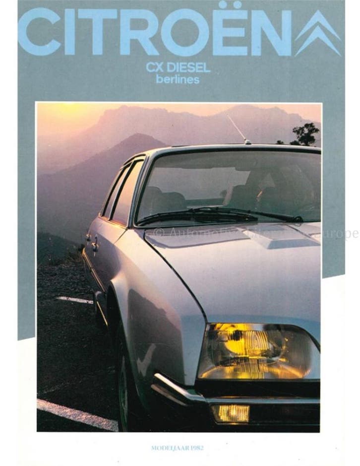 1982 CITROËN CX BROCHURE NEDERLANDS, Boeken, Auto's | Folders en Tijdschriften