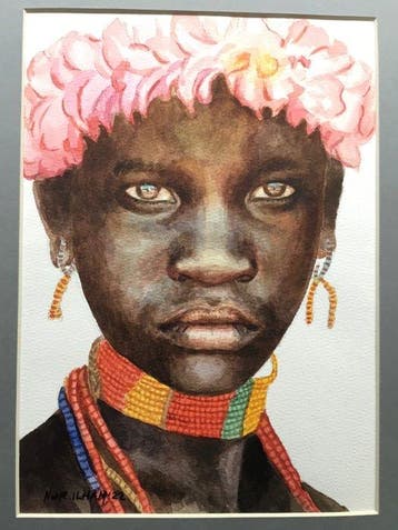 Nur Ilham (XX) - African tribes, Antiek en Kunst