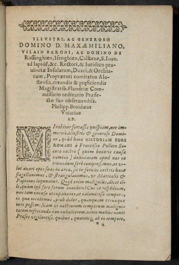 Fran.Polleti Dv Acensis I.C. - Historia fori Romani - 1587