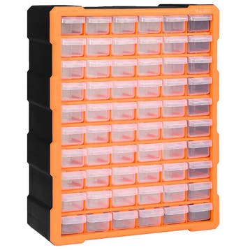 vidaXL Organiser met 60 lades 38x16x47,5 cm, Verzenden