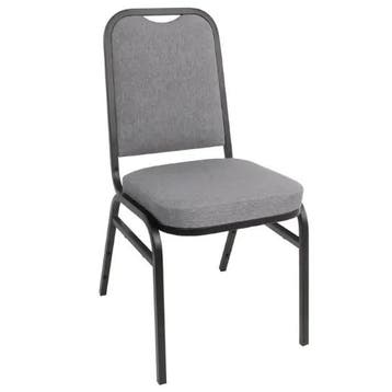 Banketstoelen | Polyester/Staal | Grey | Zwart Frame |, Verzenden, Nieuw in verpakking