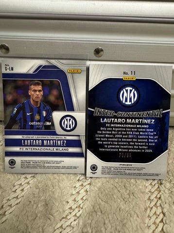 2025 Panini Prizm Lautaro Martinez Gesigneerde kaart,, Verzamelen, Nieuw