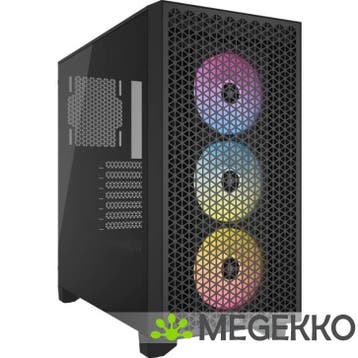 Corsair 3000D RGB Airflow Black, Computers en Software, Verzenden, Nieuw