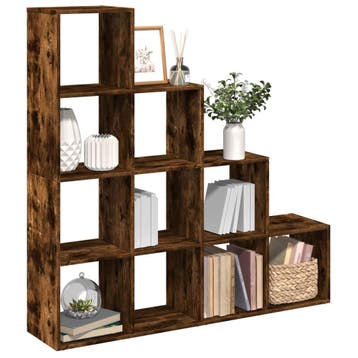 vidaXL Kamerscherm / boekenkast 131,5x29x131,5 cm hout, Verzenden, Nieuw