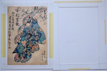Actor Nakamura Shikan II in a Dôjô-ji Dance in His Farewell