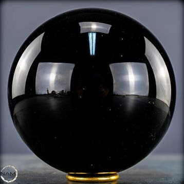 Natuurlijke zwarte obsidiaan Kugel, Mexico- 3122.35 g