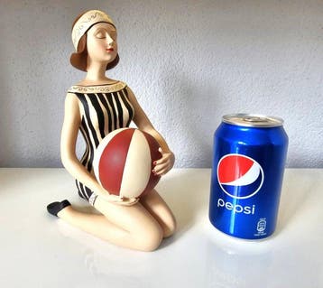 Sculpture, Baddame Jaren 50 - 22 cm - résine