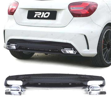 Diffuseur Pour Mercedes Classe A W176 12-18 Amg A45 Noir Bri, Verzenden