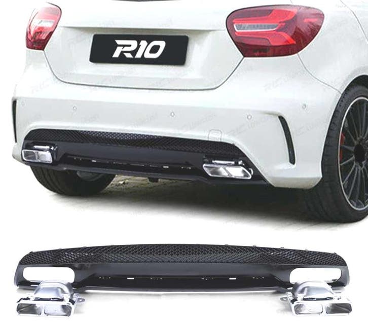 Diffuseur Pour Mercedes Classe A W176 12-18 Amg A45 Noir Bri, Autos : Pièces & Accessoires, Carrosserie & Tôlerie, Envoi