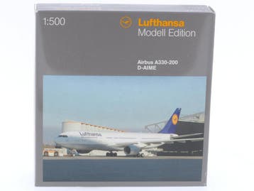 Schaal 1:500 Herpa 508551 Lufthansa Airbus A330-200 Reg...., Ophalen of Verzenden, Zo goed als nieuw
