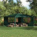 vidaXL Party Tent Zijwand 2 pcs 400 x 195 cm Groen PE en, Verzenden, Nieuw
