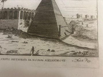 Italië - Rome / Piramide van Caio Cestio; Giovanni Battista, Nieuw