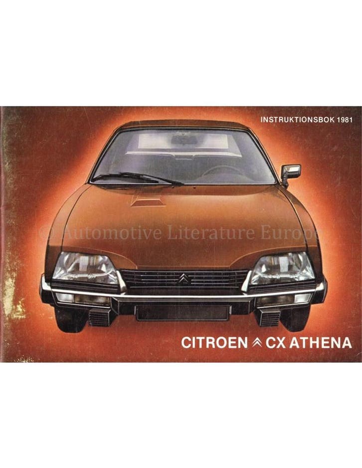 1981 CITROEN CX ATHENA INSTRUCTIEBOEKJE ZWEEDS, Auto diversen, Handleidingen en Instructieboekjes