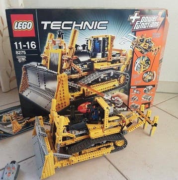 Lego Set - 8275 - Technic - Motorized Bulldozer, Nieuw