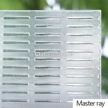 Enkel glas figuurglas Master-ray blank 4mm, Doe-het-zelf en Bouw, Verzenden, Nieuw