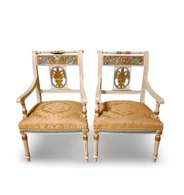 Fauteuil - Hout, Textiel