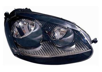 Volkswagen Golf 5 Koplamp zwart/chroom Rechts Met Pinklicht, Auto-onderdelen, Verzenden, Nieuw