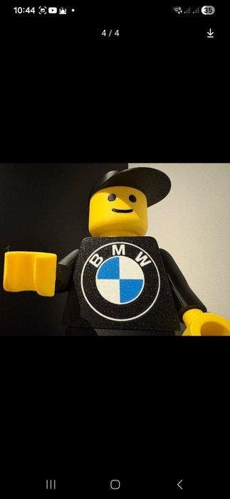 Lego Minifiguur - Cars - BMW LEGO MOC 22CM, Nieuw