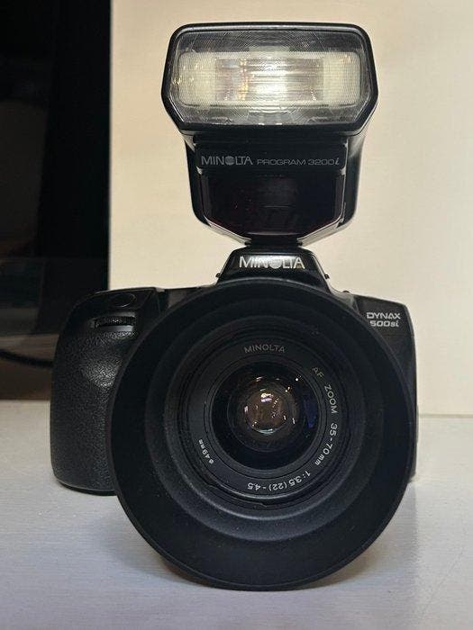 Minolta Dynax 500si + 35-70mm + flash 3200i | Analoge camera, TV, Hi-fi & Vidéo, Appareils photo analogiques