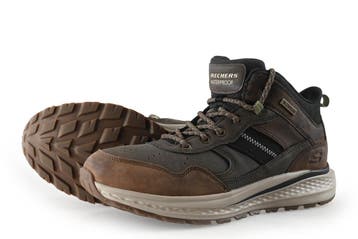 Skechers Veterboots in maat 44 Bruin, Kleding | Heren, Schoenen, Bruin, Verzenden, Boots, Zo goed als nieuw