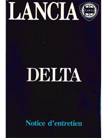 1984 LANCIA DELTA INSTRUCTIEBOEKJE FRANS, Ophalen of Verzenden