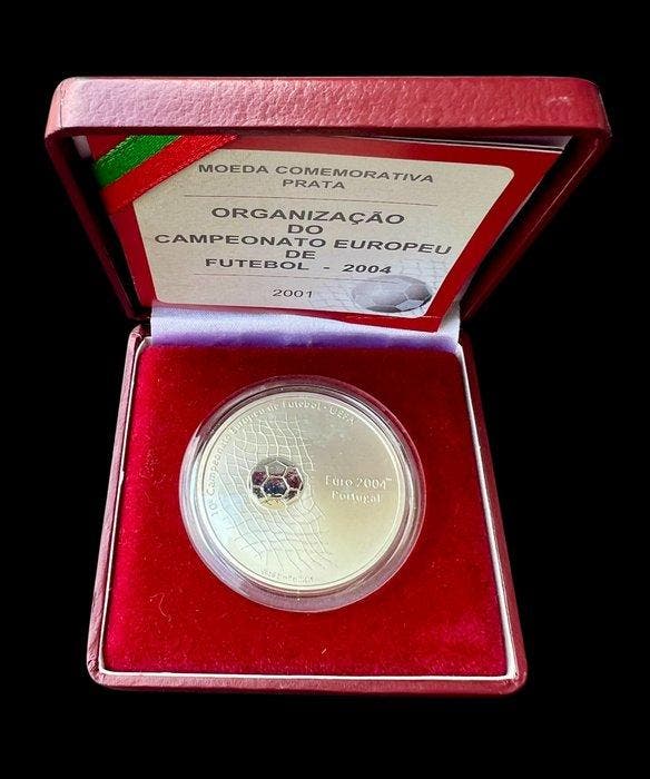 Portugal. 1000 Escudos Silver Proof UEFA Euro 2004, Timbres & Monnaies, Monnaies | Europe | Monnaies non-euro