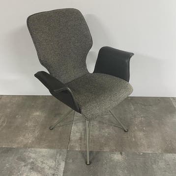 bert plantagie Set Van 4 Eetkamerstoelen Nevio 3.0 -, Huis en Inrichting, Stoelen, Verzenden, Zo goed als nieuw, Grijs