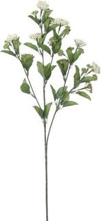 Bessentak Wit Tina Kunstbloem 70 cm per stuk, Nieuw