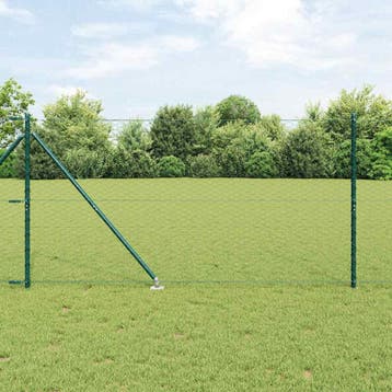 vidaXL zeshoekig gaasgek met palen 25 x 1,4 m PVC-Coated, Verzenden