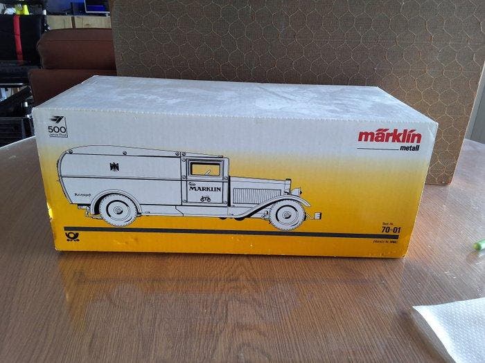 Märklin - Blikken speelgoed - Post-Paketauto - 1990-2000 -, Antiquités & Art, Antiquités | Jouets