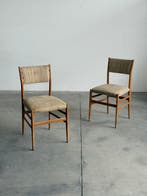 Cassina - Gio Ponti - Chaise (2) - Bois, Textile - Légère