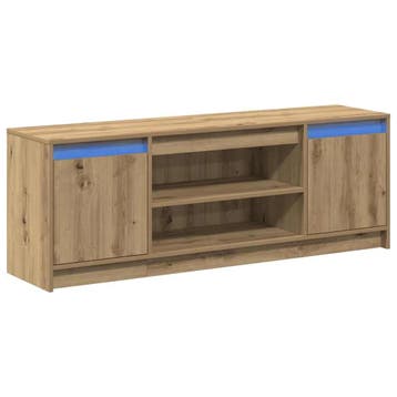 TV-unit Bruin, hangend | Retour deal | Sla nu je slag!, 100 tot 150 cm, Verzenden, Zo goed als nieuw, Minder dan 100 cm