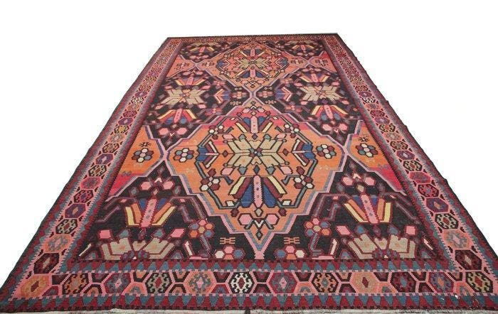 Kelim Karabakh-Azéri - tapis anciens - Tapis - 442 cm - 234, Huis en Inrichting, Stoffering | Tapijten en Vloerkleden