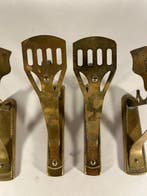 Wandkandelaar (4) - Verguld messing