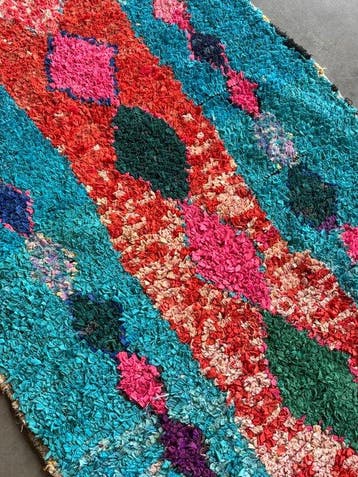Tapis marocain berbère vintage boucherouite - Tapis - 270 cm