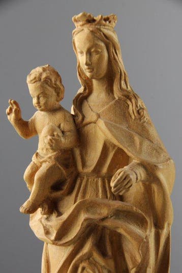 Val Gardena - sculptuur, Madonna and Child with angel - 24