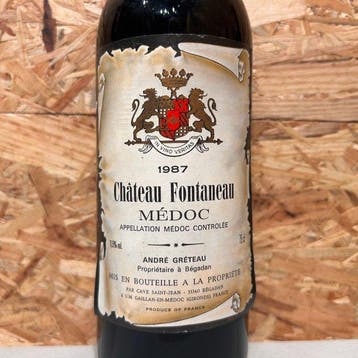 1987 Château Fontaneau - Médoc - 3 Bouteilles (0,75 L), Collections, Vins