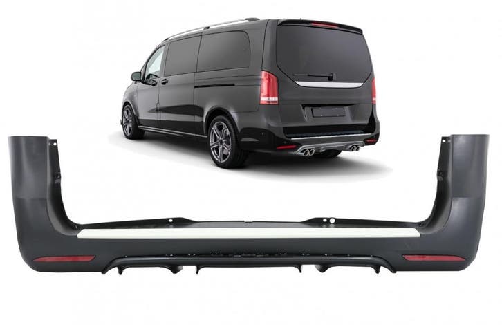 Achterbumper | geschikt voor Mercedes-Benz | Vito / V-klasse, Auto-onderdelen, Carrosserie, Nieuw, Mercedes-Benz, Verzenden