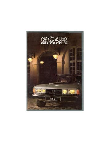 1982 PEUGEOT 604 BROCHURE DUITS, Ophalen of Verzenden